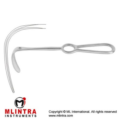 Langenbeck Retractor Stainless Steel, 21 cm - 8 1/4" Blade Size 60 x 20 mm